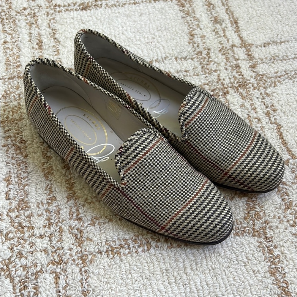 Stubbs & Wootton herringbone loafer